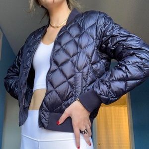 ARITZIA QUILTED BOMBER JACKET